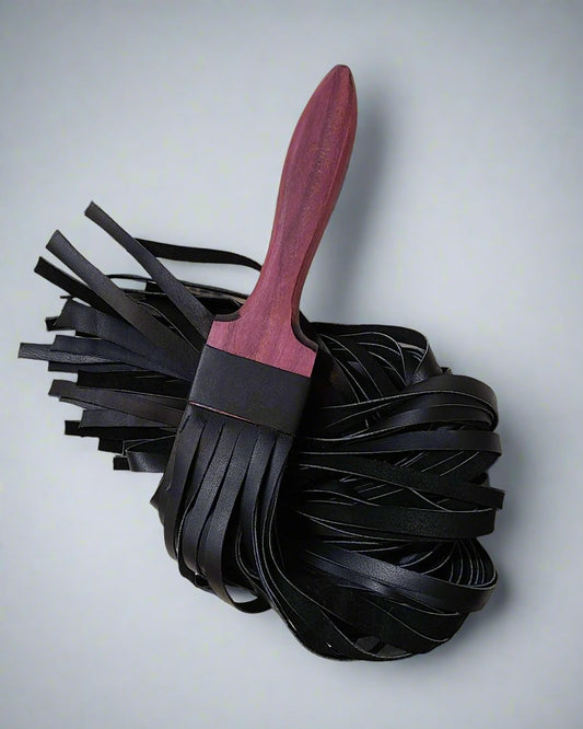 Leather "Paintbrush" Flogger