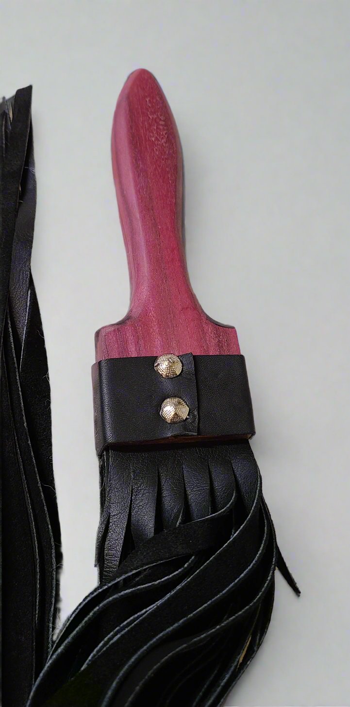 Leather "Paintbrush" Flogger