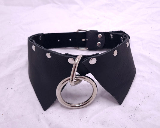 Leather Shirt Collar Choker